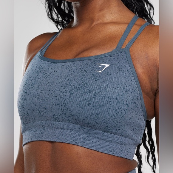 Gymshark Other - Gymshark Adapt Fleck Seamless Sports Bra in Evening blue